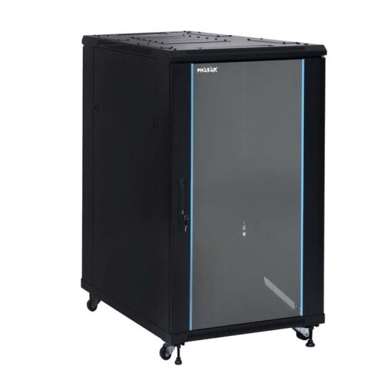 Armário Rack Phasak PHO 6627 27U 600x600 Porta Vidro Ventilação Segurança