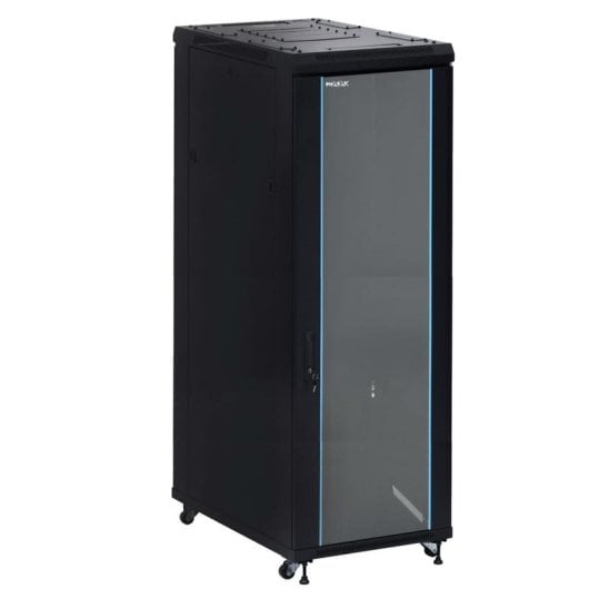 Armário Rack Phasak PRO PHO 6842 42U 600x800 vidro ventilação rodas PDU