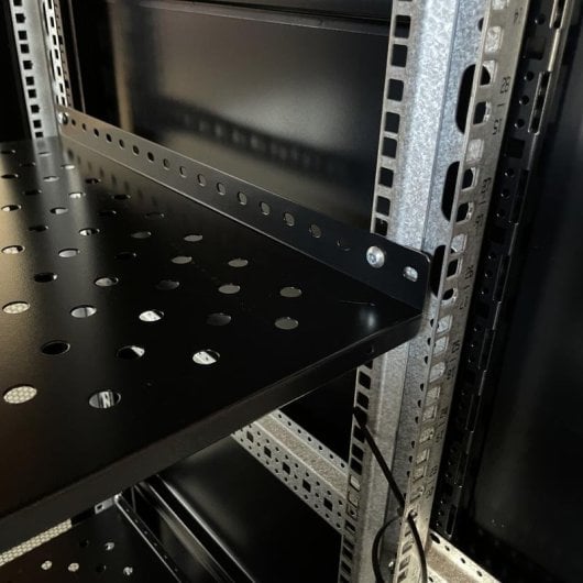 Armário Rack Phasak PRO PHO 6842 42U 600x800 vidro ventilação rodas PDU