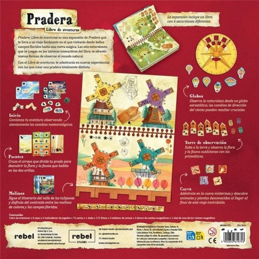 Brettspiel Rebel Pradera Buch der Abenteuer Erweiterung Vielseitige Spielmodi