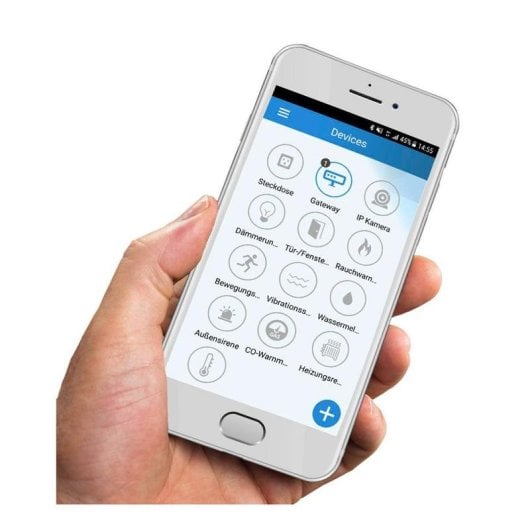 Alarm Olympia ProHome 8700 Wi-Fi GSM Bluetooth Kabellos Innen App LCD Notruf