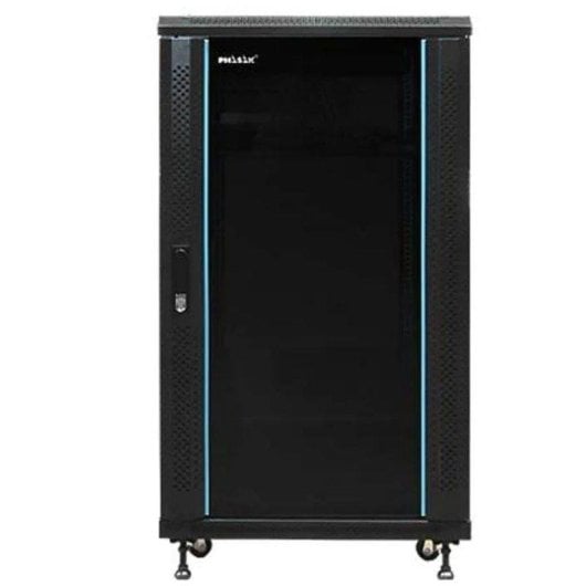 Armário Rack Phasak PHO 6832 32U 600x800mm Porta Vidro, Ventilação, Regleta