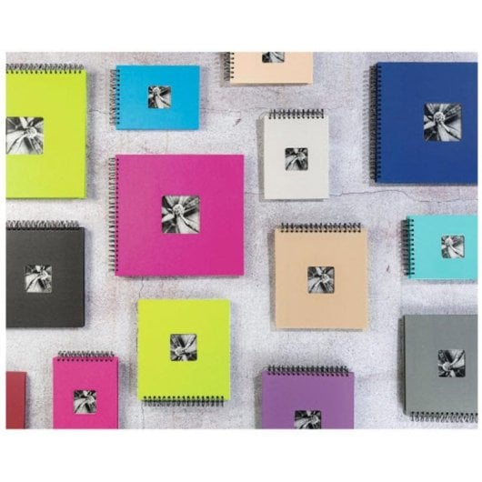 Álbum de Fotos Hama Fine Art Azul 50 Folhas Espiral Capa Personalizável