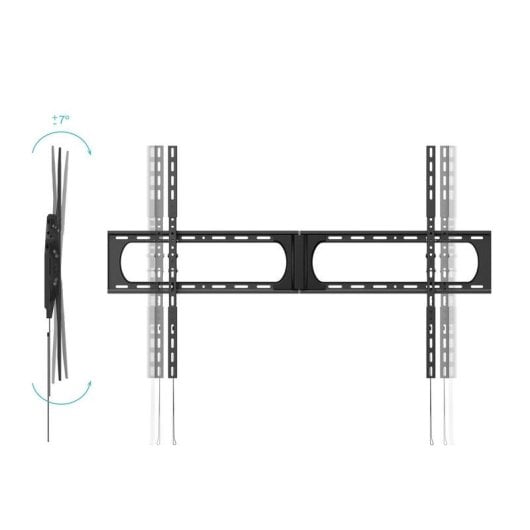Support TV mural TooQ LP37140T-B acier 37"-140" inclinaison 125 kg