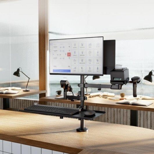 Support de moniteur TooQ TQPM0003 double écran 17-32" avec gestion câbles