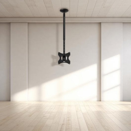 Support plafond TooQ LPCE2301TSLI-B 23-42" acier, hauteur réglable, noir