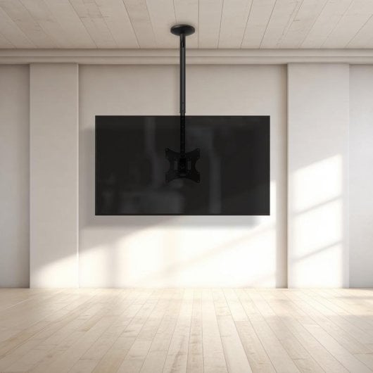 Support plafond TooQ LPCE2301TSLI-B 23-42" acier, hauteur réglable, noir