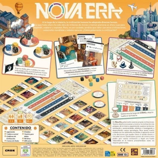 Brettspiel Cmon Nova Era Wirtschaftssimulation Strategie 2-4 Spieler