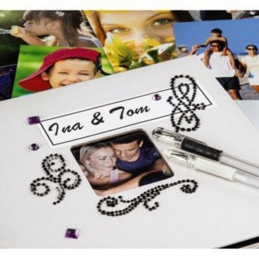 Album fotografico HAMA AKLBB1616665637 Fine Art nero 50 pagine copertina personalizzabile