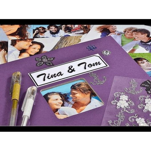 Álbum de Fotos HAMA AKLBB1616665691 Espiral Cristal Templado 100 Páginas Preto