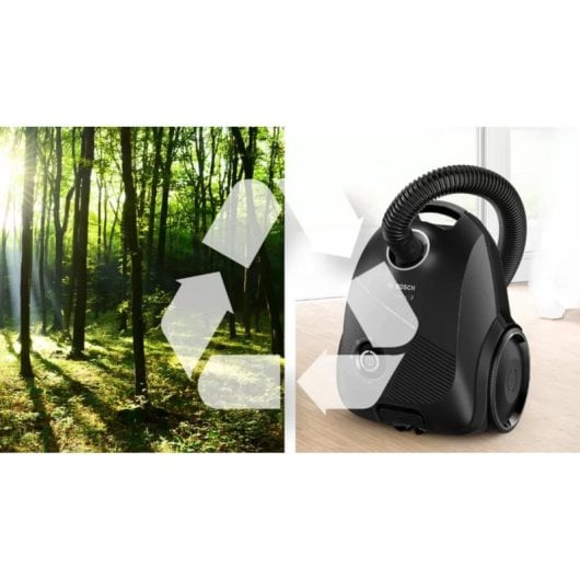 Aspirapolvere Con Sacco Bosch Serie 2 BGLS2BA1 0,6kW Con Cavo Nero