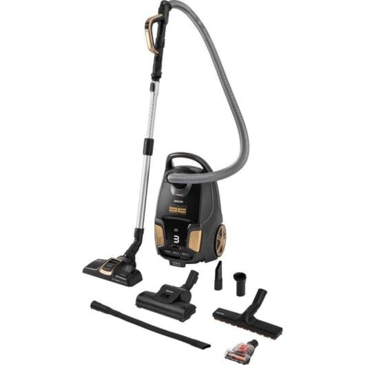 Aspirateur avec Sac Sencor SVC 9300BK 600W HEPA 13 4L Noir Or Grandes Surfaces Allergies