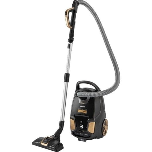 Aspirateur avec Sac Sencor SVC 9300BK 600W HEPA 13 4L Noir Or Grandes Surfaces Allergies
