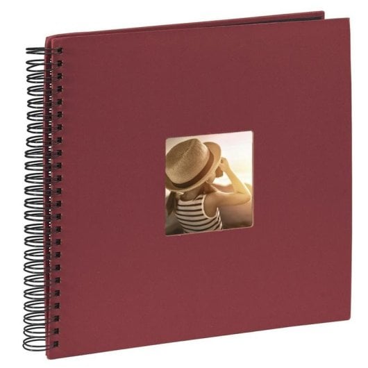 Álbum de Fotos HAMA Spiral Fine Art burgundy 34x32 Portada Personalizável 50 folhas