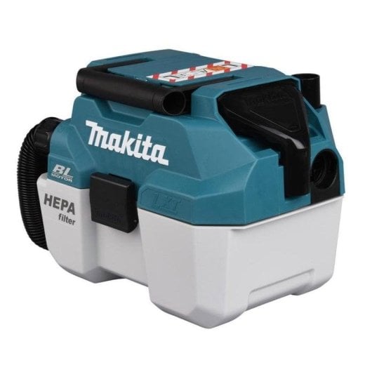 Aspirador Sem Fio Industrial Makita DVC750LZX3 50W Filtro HEPA 7.5L Seco e Húmido