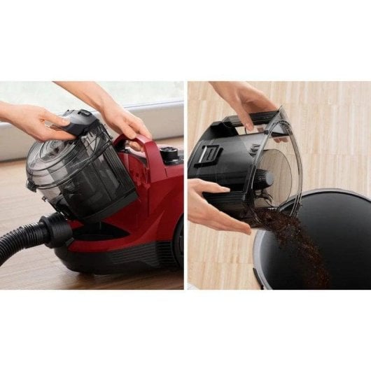 Beutelloser Staubsauger Bosch BGS21CAR 750W 2L Hygiene Filter Rot