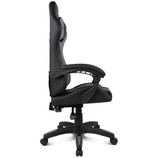 Silla Drift DR35 Diseño Exclusivo Gaming Negra y Gris respaldo reclinable cojines lumbar y cervical