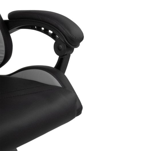Silla Drift DR35 Diseño Exclusivo Gaming Negra y Gris respaldo reclinable cojines lumbar y cervical