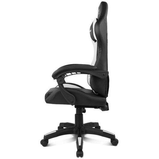 Silla Drift DR35 Diseño Exclusivo Gaming Negra/Blanca respaldo reclinable cojines lumbar y cervical