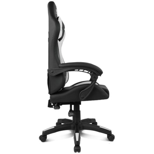 Silla Drift DR35 Diseño Exclusivo Gaming Negra/Blanca respaldo reclinable cojines lumbar y cervical
