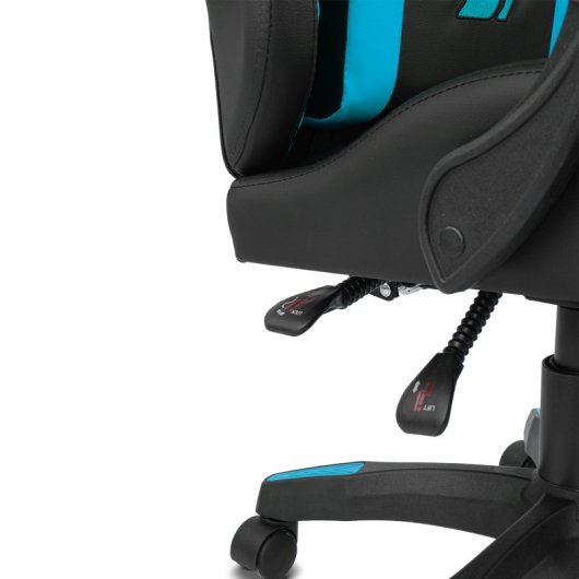 Silla Drift DR35 Diseño Exclusivo Gaming Negra/Azul respaldo reclinable cojines lumbar y cervical