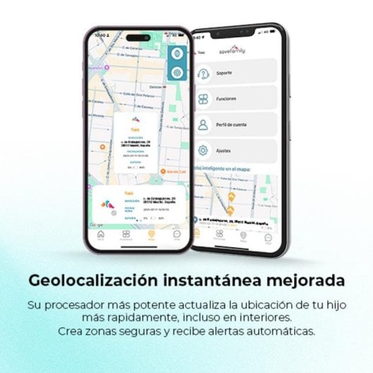 SaveFamily 8436628090093 4G WiFi GPS 20mm AMOLED Noir S Caméra Micro Haut-parleur Cardio