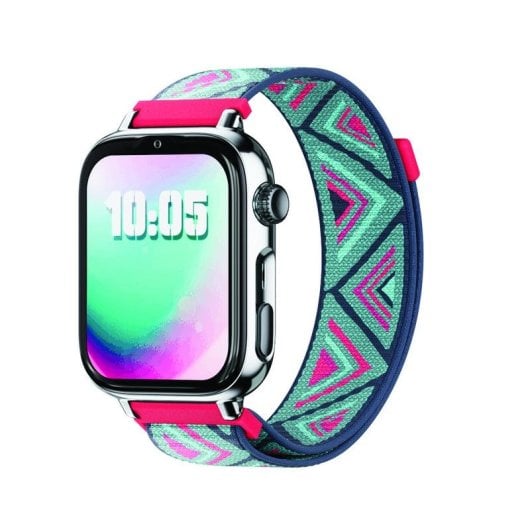 SaveFamily 8436628090055 Bluetooth 20mm AMOLED Silber Textilband S Integrierte Kamera