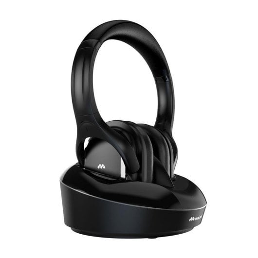 Auriculares Meliconi HP DIGITAL PLUS Inalámbricos e com cabo para TV com Cancelamento de Ruído, Preto