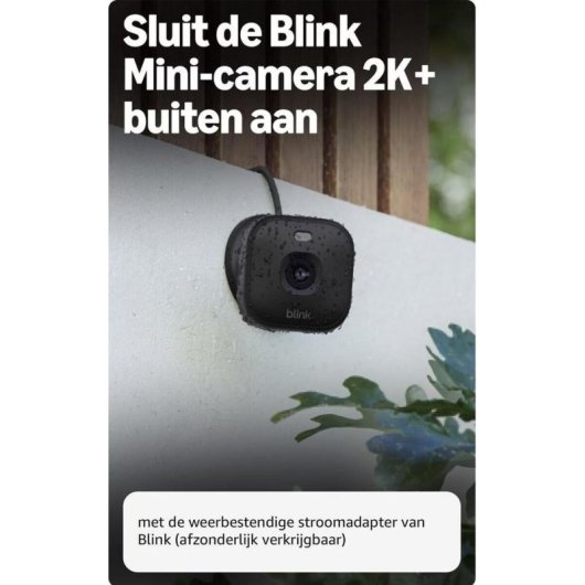 Caméra de surveillance Blink Mini 2K Vision Nocturne Intérieure Audio Bidirectionnel Contrôle Vocal