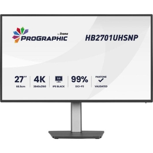 Monitor iiyama PROGRAPHIC HB2701UHSNP-B1 27" UltraHD 4K 60Hz IPS Black 4 ms HDR400