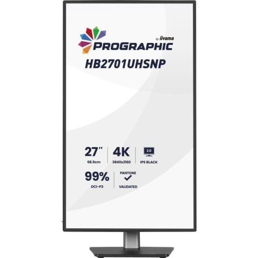 Monitor iiyama PROGRAPHIC HB2701UHSNP-B1 27" UltraHD 4K 60Hz IPS Black 4 ms HDR400