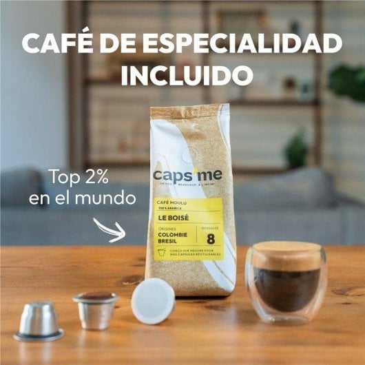 Cápsula Reutilizável NO NAME Compatível Nespresso Slide Pack + 2 Cápsulas + 48 Tampas