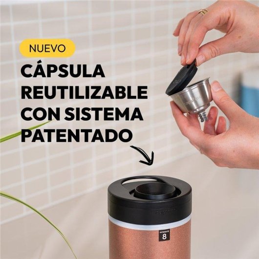 Cápsula de acero inoxidable NO NAME para Dolce Gusto con tapa reutilizable