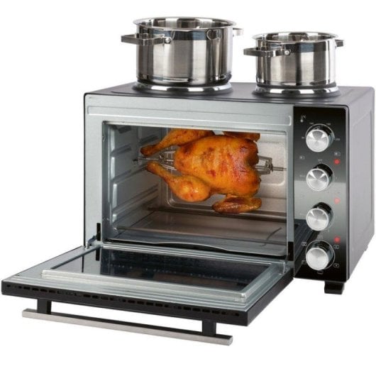 Forno elettrico ProfiCook PC-KK 1302 32 L Nero con doppia piastra e girarrosto