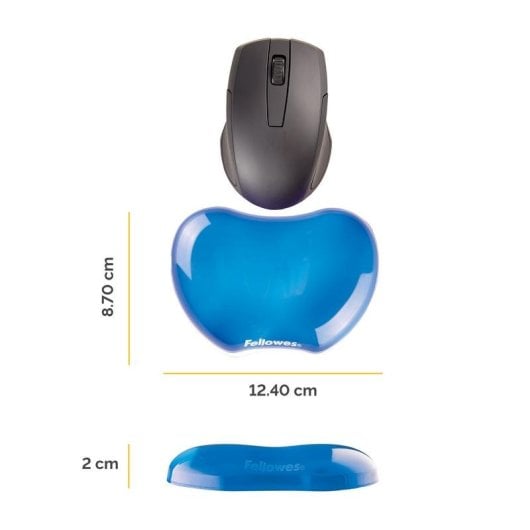 Handgelenkauflage Fellowes 91177-72 Gel Blau ergonomisch flexibel