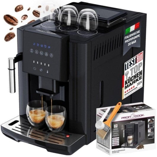 Cafetière expresso automatique ProfiCook PC-KAV 1281 1,8 L 20 Bars broyeur intégré panneau tactile