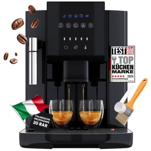 Cafetière expresso automatique ProfiCook PC-KAV 1281 1,8 L 20 Bars broyeur intégré panneau tactile