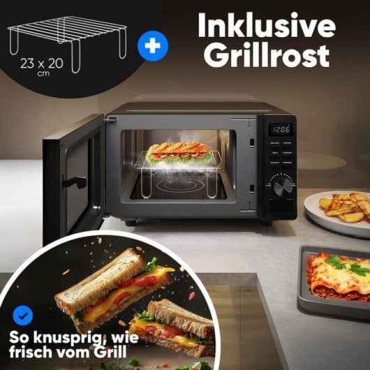 Micro-ondes ProfiCook PC-MWG 1278 20L 1150W Grill Base Vitrocéramique