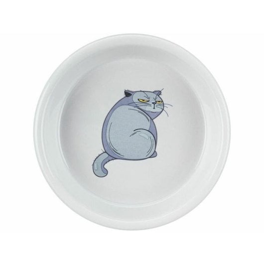 Cuenco comedero TRIXIE 24652 cerámico gris 0,25 L para gatos y perros