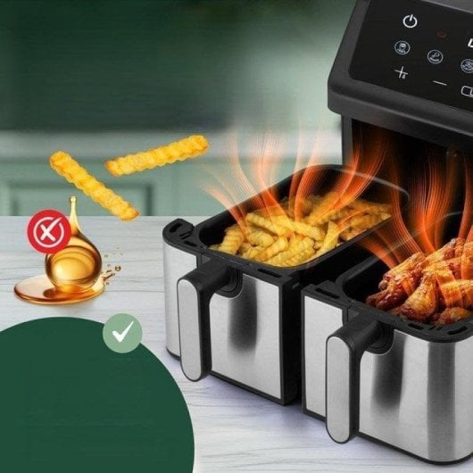 Heißluftfritteuse ProfiCook PC-FR 1296 H 9L 2000W Doppelkorb Deshydrator