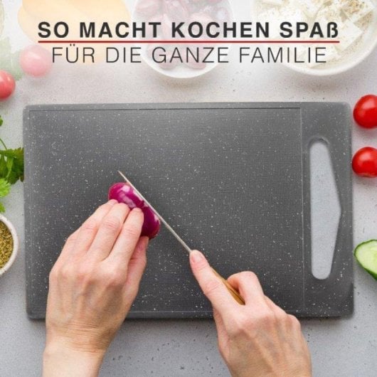 Tagliere Classbach C-SB 4012 K set 3 pezzi rettangolare effetto granito