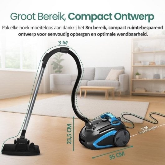 Beutelloser Staubsauger Emerio VE-112682.8 800W HEPA 2,5L Für Allergiker