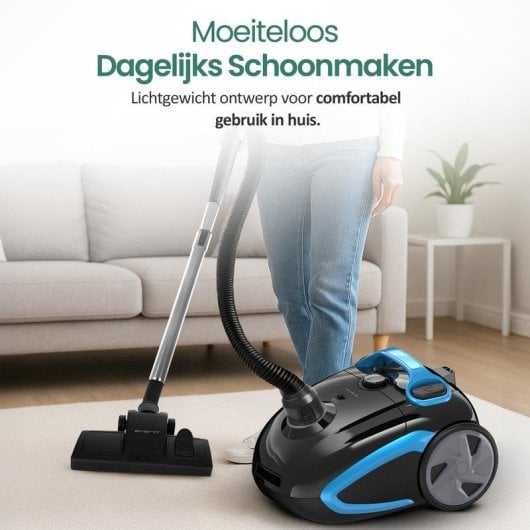 Aspirapolvere Senza Sacco Emerio VE-112682.8 0,8kW Con Cavo Nero