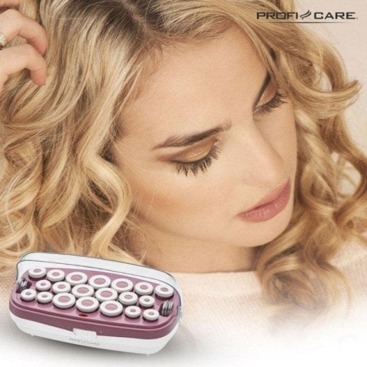 Enrolador de Cabelo ProfiCare PC-LW3028 Turmalina Iónico 19-32mm 20 Unidades 350W Bordeaux Branco