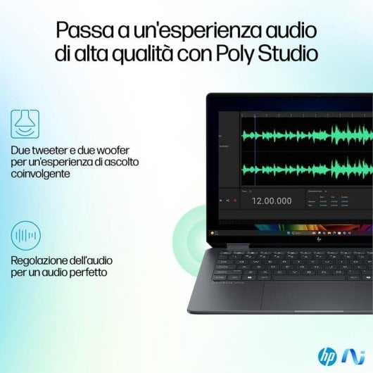 Portatile HP OmniBook Ultra Flip 14-fh0011nl 14" Intel Core Ultra 7 256V 16GB 1TB SSD Intel Arc Graphics Windows 11 Home