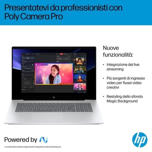 Portatile HP OmniBook 7 17-dc0002nl 17.3" Intel Core Ultra 7 258V 32GB 1TB SSD RTX 4050 Windows 11 Home