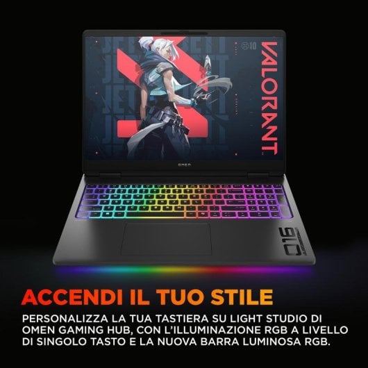 Portatile HP OMEN MAX 16-ak0004nl 16" AMD Ryzen AI 9 375 32GB 1TB SSD RTX 5080 Windows 11 Home