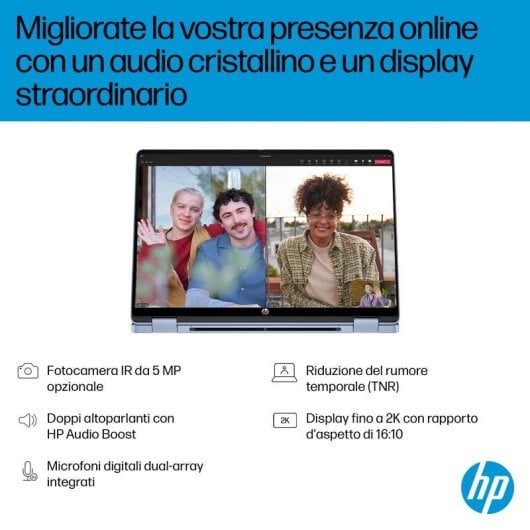 Portatile HP OmniBook 5 Flip 14-fp0020nl 14" Intel Core 5 120U 16GB 512GB SSD Intel Graphics Windows 11 Home