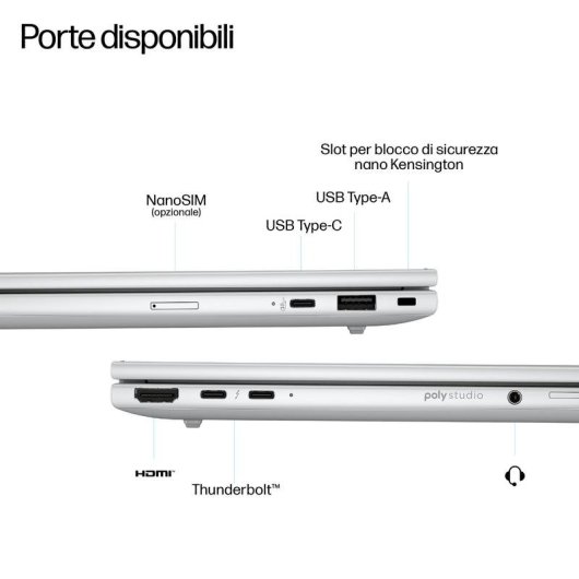 Portátil HP EliteBook 8 G1i 16" Intel Core Ultra 7 258V 32GB 1TB SSD Intel Arc Graphics Windows 11 Pro