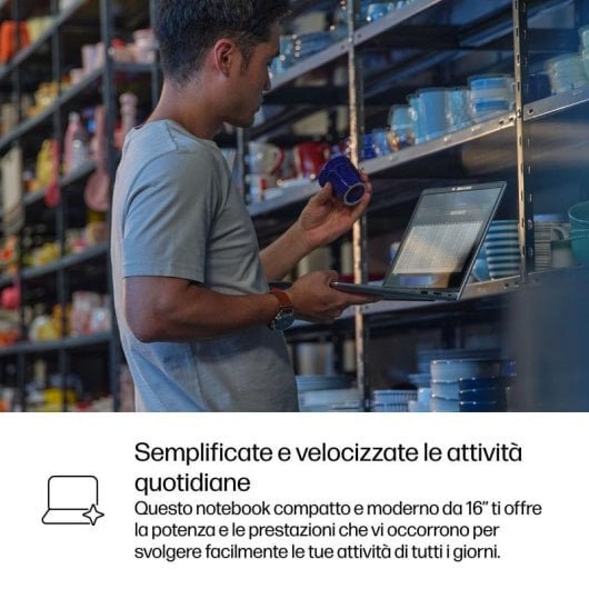 Portatile HP ProBook 4 G1iR 16" Intel Core 7 150U 16GB 512GB SSD Intel Graphics Windows 11 Pro